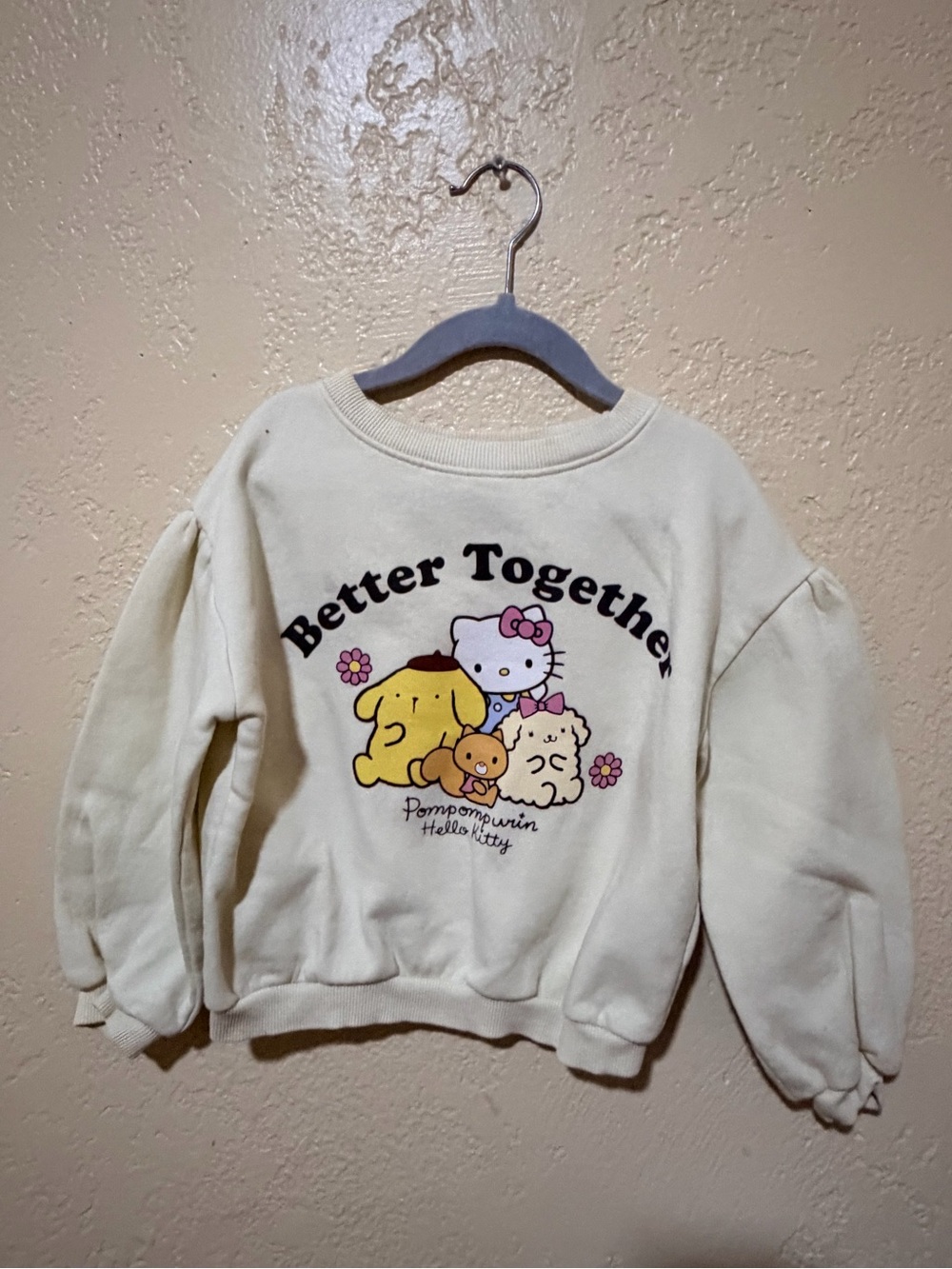H&M Cream "Better Together" Hello Kitty & Friends Sweater